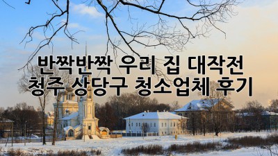 ✨ 반짝반짝 우리 집 대작전! 청주 상당구 청소업체 후기 🏡
